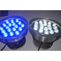 DMX512 en acier inoxydable 18w lampe de lumière sous-marine ip68 rgb bonne qualité imperméable à l&#39;eau